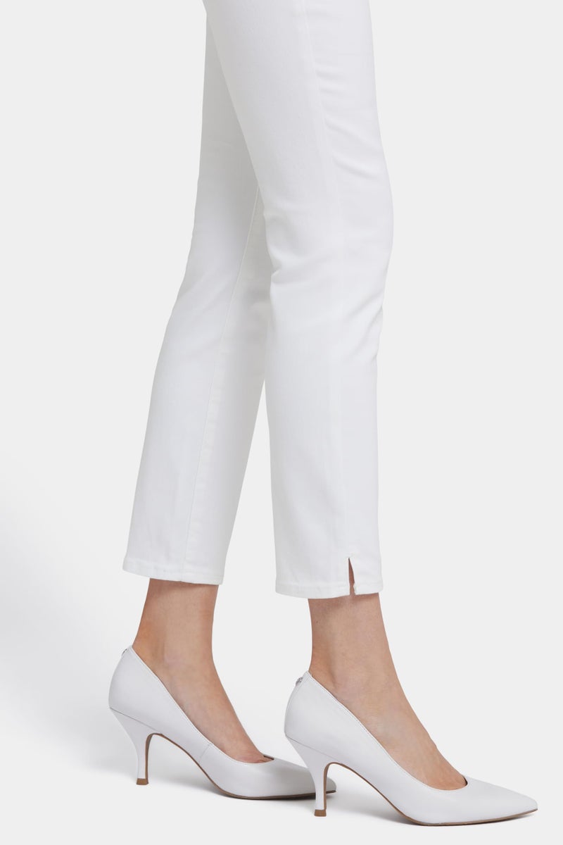 NYDJ Women's PULL ON SKINNY ANKLE JEAN WITH SIDE SLIT Pants, -optic white, 0 - Image 3